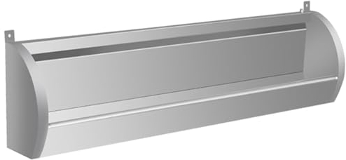 HENGCMM Urinal aus Edelstahl 304, wandmontiertes Urinal aus Edelstahl, kommerzielles Urinal, 100 cm verlängert, mit Abflussrohr, platzsparendes Toiletten-Herren-Urinal für Schulen/öffentliche Orte