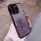 Bakicey Handyhülle für iPhone 12 Pro Max,Strass Verlauf Löwenzahn Glitzer Durchsichtig Flexible TPU Hülle Süße Kratzfest Stoßfest Crystal Clear Case Cover für iPhone 12 Pro Max,Farbverlauf Lila