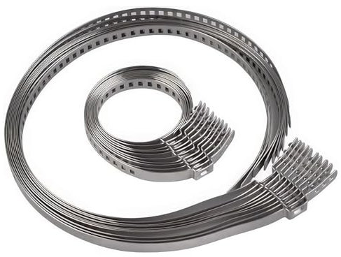 JCUGSBS 8 Piezas Abrazaderas de engarce de Acero Inoxidable para Coche - Abrazaderas de Arranque de Junta CV Homocinética - Kits Grandes/Pequeños con Eje Ajustable Universal