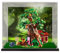 HCAEIOFJ Transparente Acryl-Vitrine für Lego Ideas 21326, anwendbar für Winnie Puuh Spielzeug-Schaukasten, Geschenk (nur Vitrine) (schwarze Unterseite + Hintergrund)