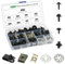 Realure 80 Stück Blechmutter Schraube Mutter Clip Kit, mit Klemmscheiben Hitzeschutzblech, Karosserieschrauben & U Type Karosserie Clips, Auto Befestigungsbox Set für Befestigen & Reparieren Autoteil