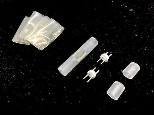 LEDZEIT - Profi Serie - Verbinder I, PVC transparent. NUR für den auf dieser Seite angegebenen LED-Lichtschlauch, NICHT kompatibel mit Neon Flex und LED Strip