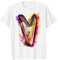 Harfe Musikinstrument Grafik Bunte Kunst Harfe T-Shirt