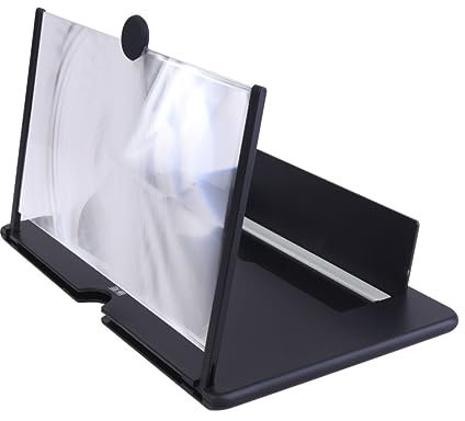 HOMSFOU 3D-Bildschirmlupe Handy Bildschirmvergrößerung Tragbarer Handy-Bildschirmverstärker Bildschirmlupe für Mobiltelefone Videoverstärker für Telefon Auto Bildschirmlupe für das Telefon