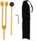Stimmgabel,Stimmgabel 128 Hz Aluminiumlegierung Stimmgabel Angebot Genaue Frequenzgang mit einem Silikonhammer,einem Reparaturwerkzeug und einem Reinigungstuch(Gold)