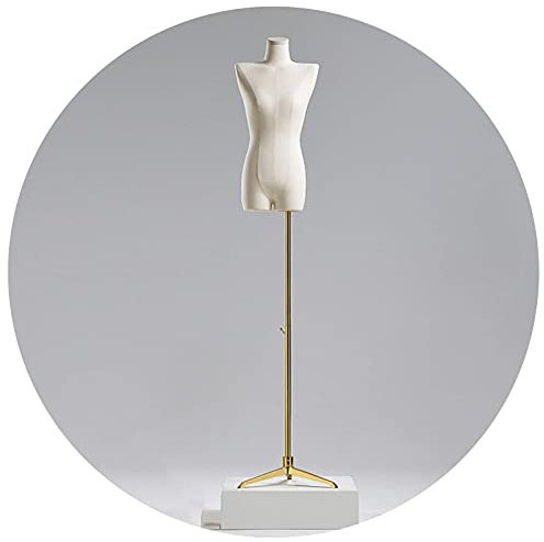 Schaufensterpuppen-Torso, höhenverstellbar, Flache Schulter, Modell, Kleidung, Schaufensterpuppe, Regal, Kleiderstil, Leinenstoff, Stativfuß