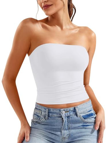Robe Tunique Femme Fluide t Shirt Femme Blanc Chic Chapeau Haut de Forme Blanc Chemise Femme Grande Taille Blanche Ensemble Crop Top Fille Blouse Femme Dentelle Polo Rose (White, L)