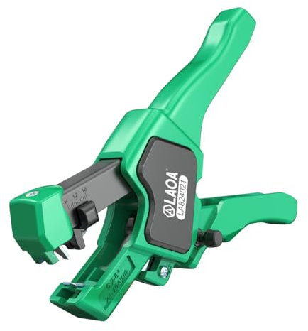 LAOA Pince à dénuder automatique professionnelle avec lames en acier SK5 – Longueur de dénudage réglable jusqu'à 18 mm, technologie Dual-Cut pour plus de précision et de durabilité