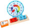 DRESSOOS 1 Set Horloge Enseignant des Enfants Horloges en Bois Jouet Horloge pour Enfants