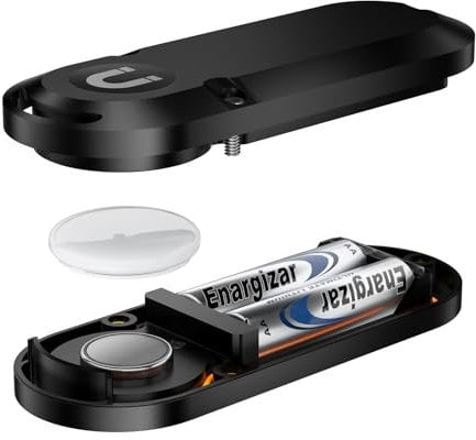 Extended Battery Case for Airtag - Use Two AA Batteries Instead, Over 14x More Capacity Than CR2032, 4 in 1 for Hanging/Magnetic/Adhere/Storage, Waterproof