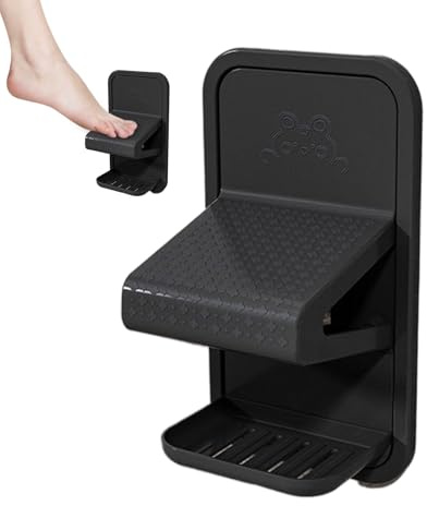 yakermur Shower Stool for Shaving Legs - Shower Stool for Shaving Legs - Wall Mounted Step Ladder with Tray for Glass Acrylic Tiles Marble Home Bathroom