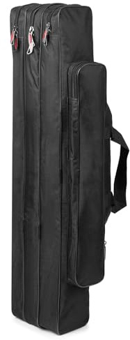 ERYUE Angelruten-Tasche, Tragbare Angelruten-Tragetasche, Langlebig, Geräumig, Leicht Zugänglich, Bequem Zusammenklappbar, für Angelbegeisterte (90cm)