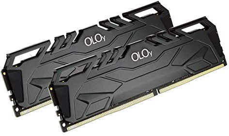 OLOy DDR4 RAM 16GB (2x8GB) Black Owl 3200 MHz CL18 1.35V 288-Pin Desktop Gaming UDIMM (MD4U0832182BHKDA)