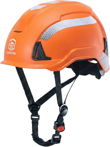 GUARDLEAD Bauhelm EN 397, ABS Schutzhelm, Geschlossen, Kurzer Schirm