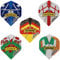 Bullydarts Pentathlon Country Standard Shape Dart Flights - Country Flag Flights (10 Sets, England)