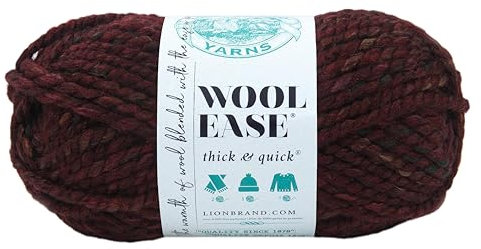 Lion Brand Yarn Company 640-541 Wool-Ease Thick & Quick Garn, Spiced Apple