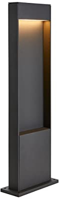 SLV FLATT 65 | Design Außen-Standleuchte, Außenbeleuchtung, Outdoor LED Wege-Leuchte, Garten-Lampe, Gartenbeleuchtung | CCT Switch (3000K/4000K), 400 lm, IP65