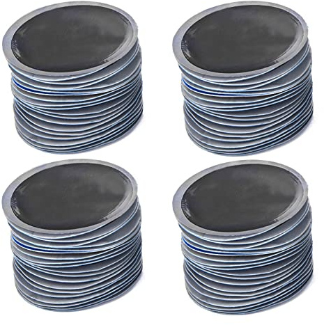 80 Stück/Box 58 mm rundes Kaltflicken aus Naturkautschuk für Autoreifen, einfach anzuwendendes und kostensparendes Reifenreparaturflicken für schlauchlose Reifen