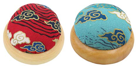 EXCEART 2 STK Japanischer Stifthalter Nadelkissen Selber Machen Nähen Nähen Nadelspitze Kissen Quernadelkissen Quilten Nadelkissen Handgelenkstift Pin-stecker 7c Hölzern Massivholz