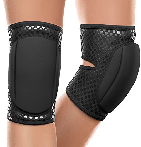 Queen Wear – Sleek Black Grip – Genouillères de pole dance – Protection parfaite pour femme pour le ballet pylône danse moderne (XL)