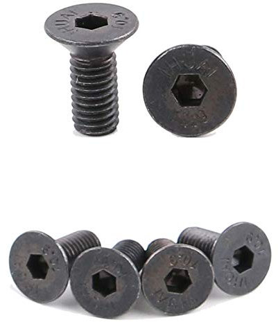 Tornillo de Montaje de Zapato de Bloqueo de Bicicleta de 8 Piezas para SPD Pedal AutomáTico - Acero Negro