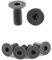 Tornillo de Montaje de Zapato de Bloqueo de Bicicleta de 8 Piezas para SPD Pedal AutomáTico - Acero Negro
