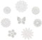 Pamtns Aufnäher Patches 40 Stück Weiß Spitze Applique Spitzenpatches Spitze Stickerei Nähen auf Flecken Spitze Blumen Aufnäher Stickpatches Applikationen Patches zum Dekorieren