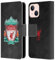 Head Case Designs Officially Licensed Liverpool Football Club Black Geometric 1 Crest 1 Leather Wallet Case Compatible With Apple iPhone 13 Mini