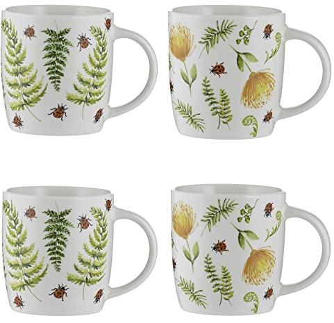 Price & Kensington Set of 4 |340 ml Fine China Ladybird Mugs