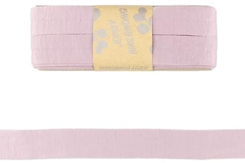 Viskose-Schrägbänder-Uni-ca. 20 mm Breite x 3 Meter Länge-48 Farben (Rosa gewaschen-187156)