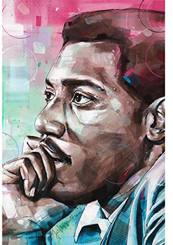 Kunstdruck auf Leinwand, Otis Redding (40 x 60 cm)