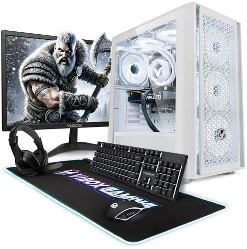 Vibox IV-94 Gaming PC Set Komplett • Monitor 27 Zoll • AMD Ryzen 7 5700X 8-Kern • Nvidia RTX 5070 Ti 16GB • 32GB RAM • 1TB NVMe SSD • Windows 11 • WLAN 6 + Bluetooth 5.4