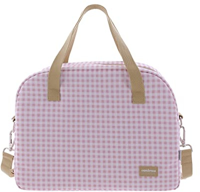 Cambrass - Bolso Maternal Prome Vichy Rosa 18x41x31 cm