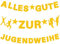 Alles Gute zur Jugendweihe Banner, Alles Gute zur Jugendweihe Girlande Jugendweihe Deko Hängende Dekoration Geschenkidee, für Junge Mädchen Foto Hintergrund Erwachsene Partyfeiern (B)