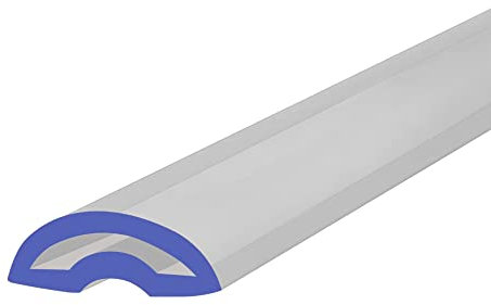 Shower or Bath Threshold Water Barrier Seal Strip | 80cm, 90cm, 140cm or 200cm Long | Clear, White or Black | Useful in Wetrooms or with Doors or Screens | Soft Material | SEAL119 (80cm, Clear)