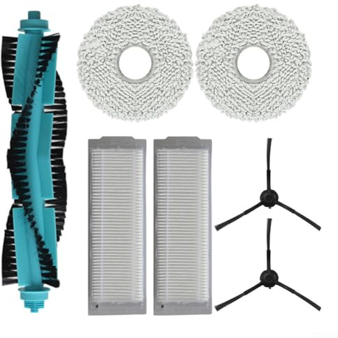 Kit de piezas de repuesto para Cecotec para robot aspirador Conga 11090, cepillo de rodillo, paño de fregona, filtro, cepillos laterales (A)
