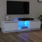 ARKEM Mueble para TV con Luces LED Blanco 140x40x35,5 cm Conjunto Muebles Salon Muebles De TV