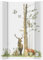 Ceba Baby® Wickelauflage Wickelunterlage - 2 Keil Wickelmulde fürs Babybett 70x50 cm - Wickeltischauflage mit OEKO-TEX® Standard 100 - Made in EU - Wasserdicht und Abwaschbar - Wald
