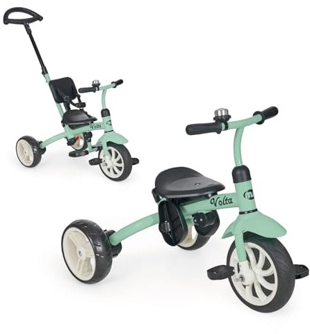MS BabyWorld – Triciclo Evolutivo Volta 5 en 1 – Bicicleta Infantil Convertible | Desde 1 a 5 años | con o sin Pedales | Adaptable y transformable | Fácil manejo y Seguro