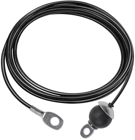 Ezweiji Gym Kabel Draht Fitnessgerät Stahlseil für Latzug Kabelzug Seilzug Fitness Home Gym Riemenscheibensystem (mit Schwerkraftkugel, 2.5m)