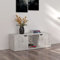 CKioict TV möbel DVD Schrank Wohnzimmer Möbel TV-Schrank Betongrau 88,5x27,5x30,5 cm HolzwerkstoffFür Wohnzimmer, Spielzimmer