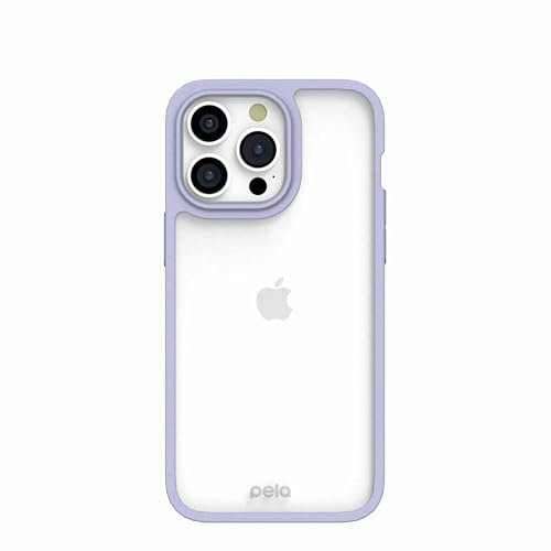 Pela Schutzhülle für iPhone 15 Pro Max, Lavendel, umweltfreundlich, kompatibel mit iPhone 15 Pro Max, transparent