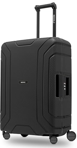 REDOLZ Hartschalen Check-in Koffer ohne Reißverschluss | 3-Punkt-Verschluss-System | Mittelgroßer M Trolley 45 x 25 x 65 cm aus hochwertigem Polypropylen Material | 4-Rollen & TSA (Essentials 15)