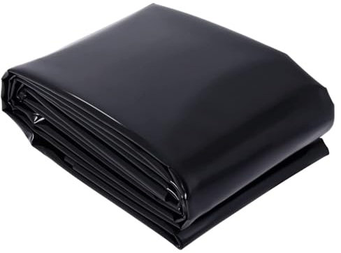 Teichfolie 0,5mm Meterware 4x7m 5x6m 6x8m 8x10m 9x6m, HDPE Teichfolien Schwerlast Folie Garten Wasserdicht, Dichtungsfolie UndurchläSsige Folie für Koiteiche, Fischteiche, Wassergarten und Brunnen ( S