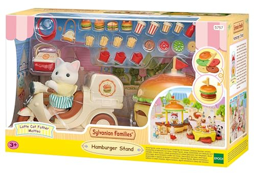 Sylvanian Families - 5757 Hamburger Stand - Dollhouse Playsets Age 3+