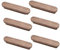 SANCHAKOU Holzknaufe 6 Stück Geformter Schranktürgriff Aus Massivholz Möbel- Schubladen- Schrank- Holzgriff Schwarzer Nussbaum 96 Mm