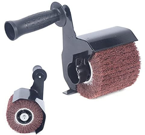 Levkitch Flap Burnishing Wheel 150x100mm Drum Sander Kit Polishing Wheel Drawing Machine Accessories M14 Burnishing Polishing Machine Angle Grinder Attachment