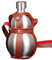 Gourde en acier inoxydable - 1,5 l - Portable - Avec sangle - Isotherme - Pour le sport, les activités de plein air - En métal robuste