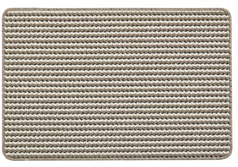 My Stain Resistant Twist Stripe Natural Door Mat, 50x75cm