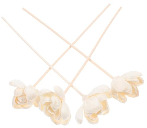 GREENADSCAPE 4 Stück Künstliche Hortensienblüten Im Freien Flaschen Luftdiffusor-Sticks Santal Diffusoröl Raumduft-diffusor Aromadiffusoren Diffundieren Diffusor-baumwollstäbchen Jo Baumwolle